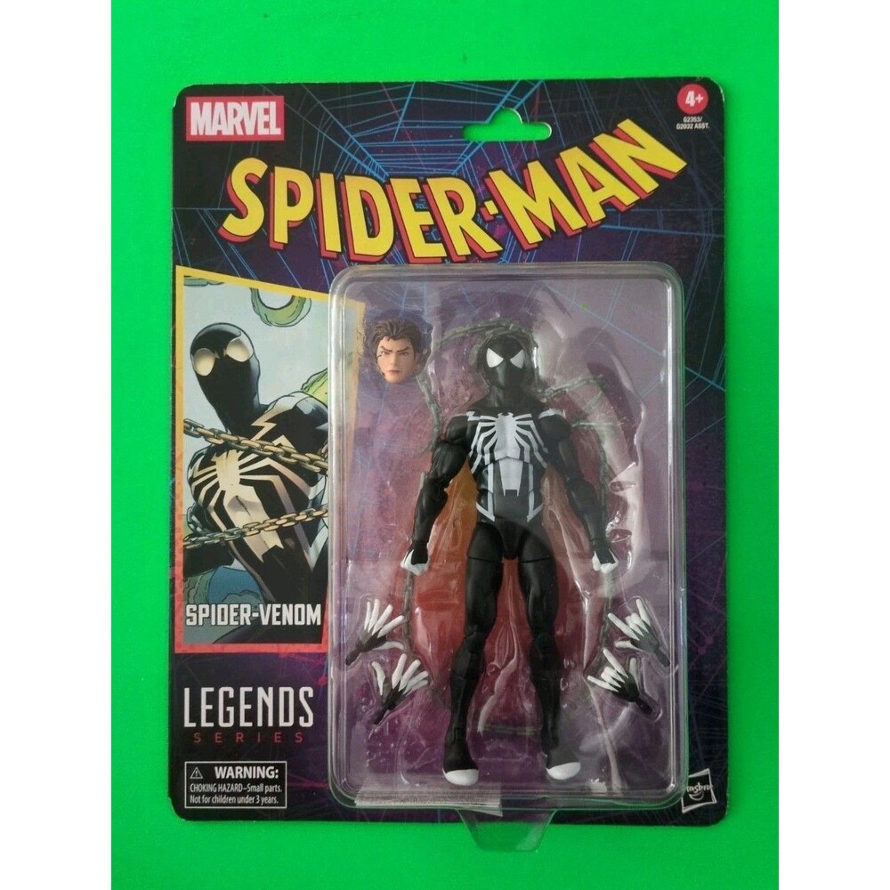 Spider-Man Marvel Legends Retro Cardback Spider-Venom 6" Action Figure Sealed
